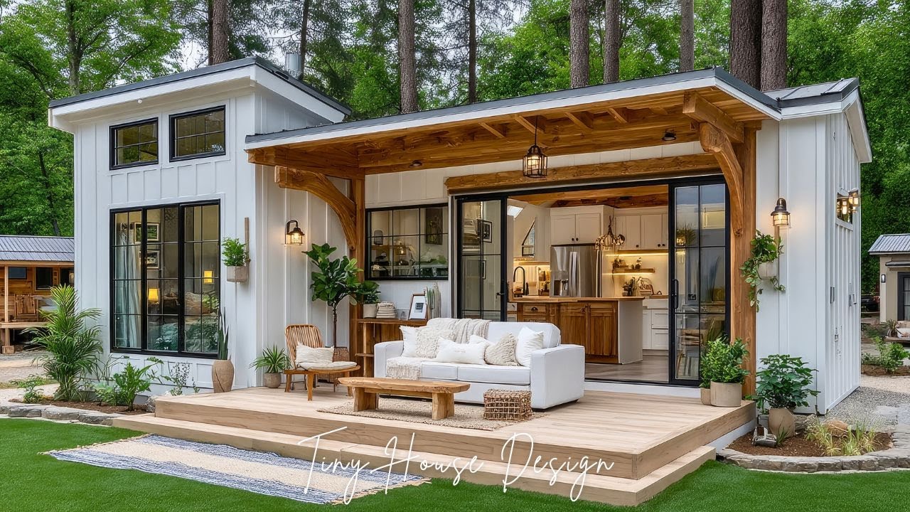 Modern Farmhouse Tiny House Tour | Sustainable Luxury & Smart Design