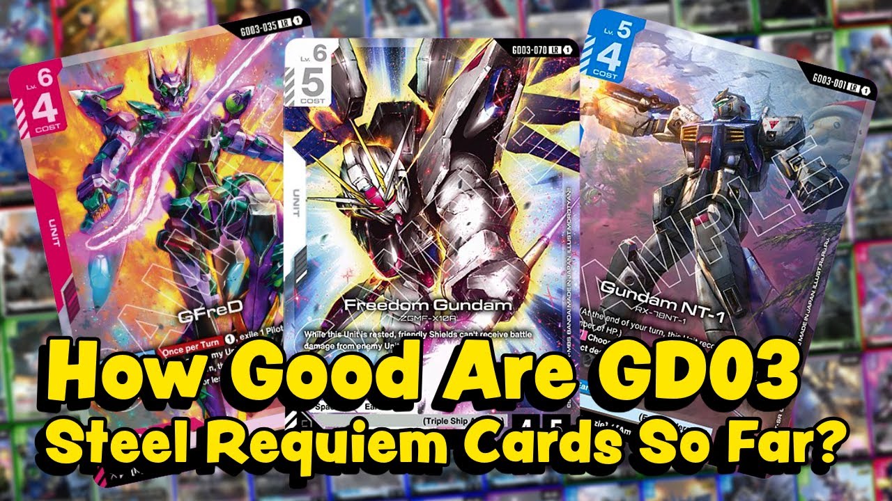 Выглядит многообещающе??? Давайте посмотрим на несколько карт GD03 Steel Requiem (карточная игра ...