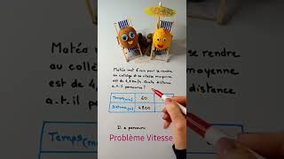 Problème Vitesse #maths #shorts #pourtoi #fyp #dnb #exam #method #college #vitesse #fy