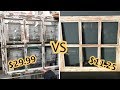 DIY Dollar Tree Farmhouse Window Frame / Look For Less Challenge / Home Sense Dupe