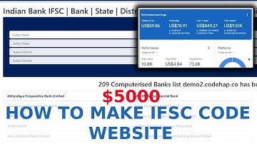 How To Create Bank IFSC / SWIFT Code Website 5000$ Earning Proof
