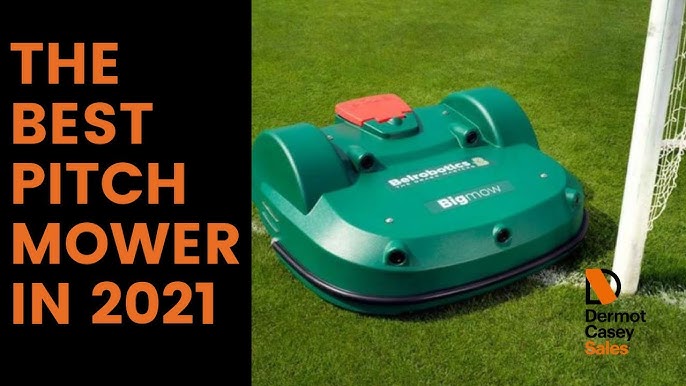 Bigmow Robot Mower - Naas Rugby Pitch Ireland - YouTube