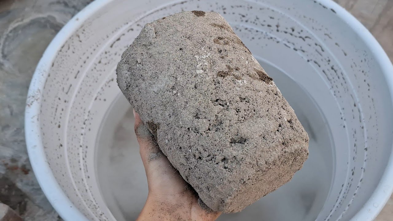 New video Pure sand softest shapes crumbling in water satisfying
