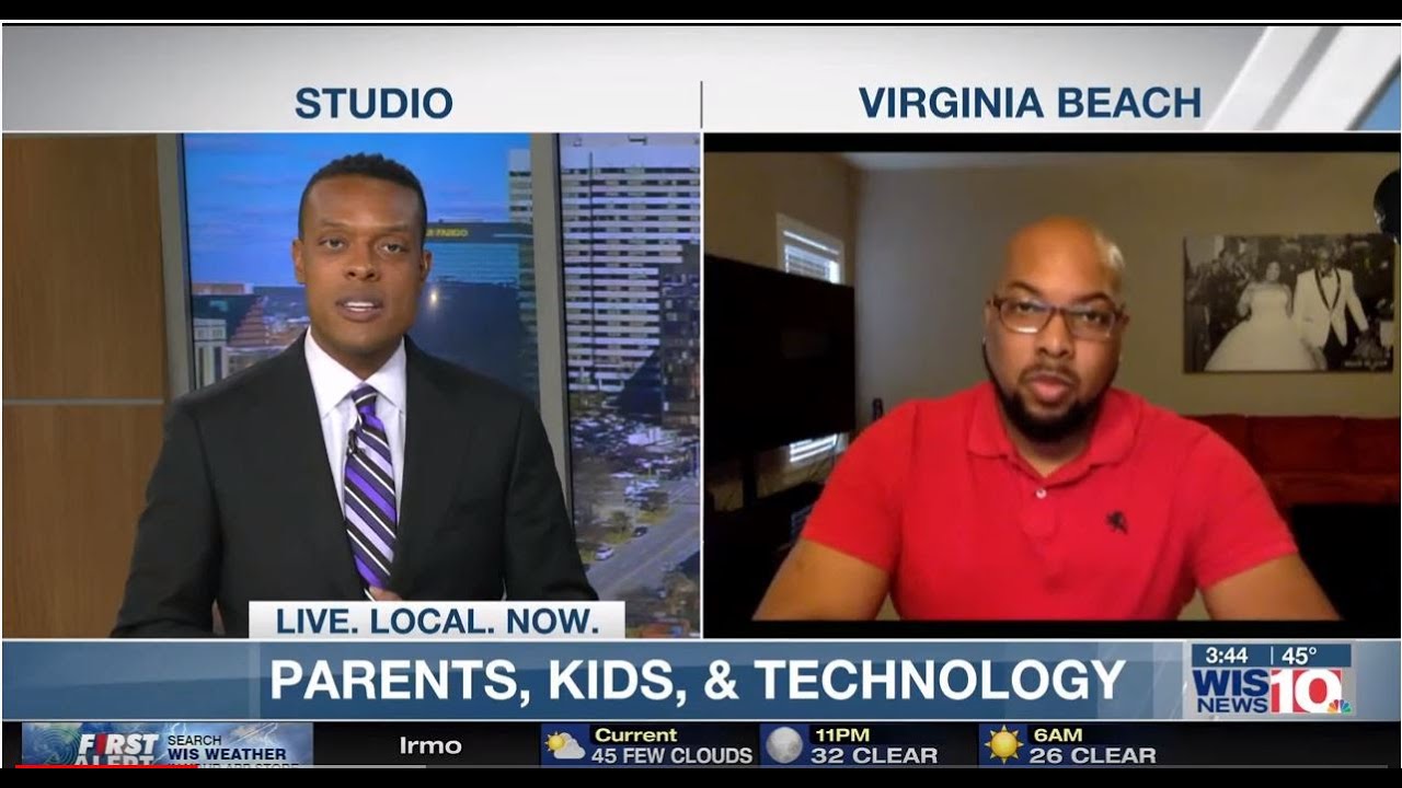 WIS TV Interview Parents, Kids & Technology Caleb Kinchlow Parent Technology Advocate