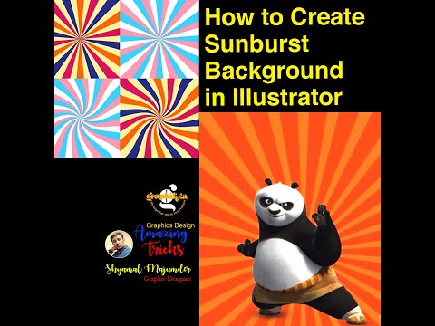 Create Sunburst Background in Adobe Illustrator | Learn Amazing tricks & techniques.