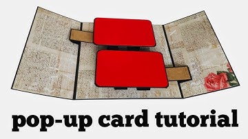 DIY pop up card | card ideas for scrapbook | pop-up card tutorial