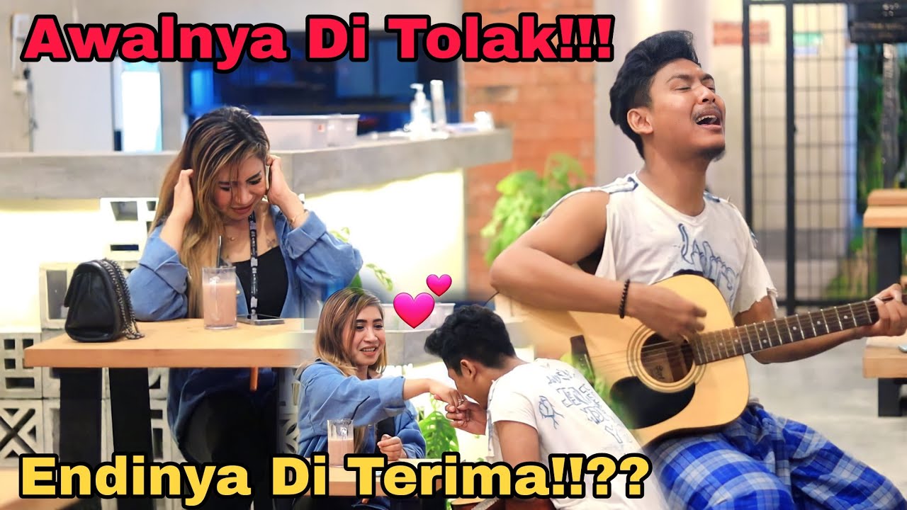 JANDA PIRANG GALAU ABIS DI PUTUSIN PACAR!! PENGAMEN JADI PENGGANTINYA💕