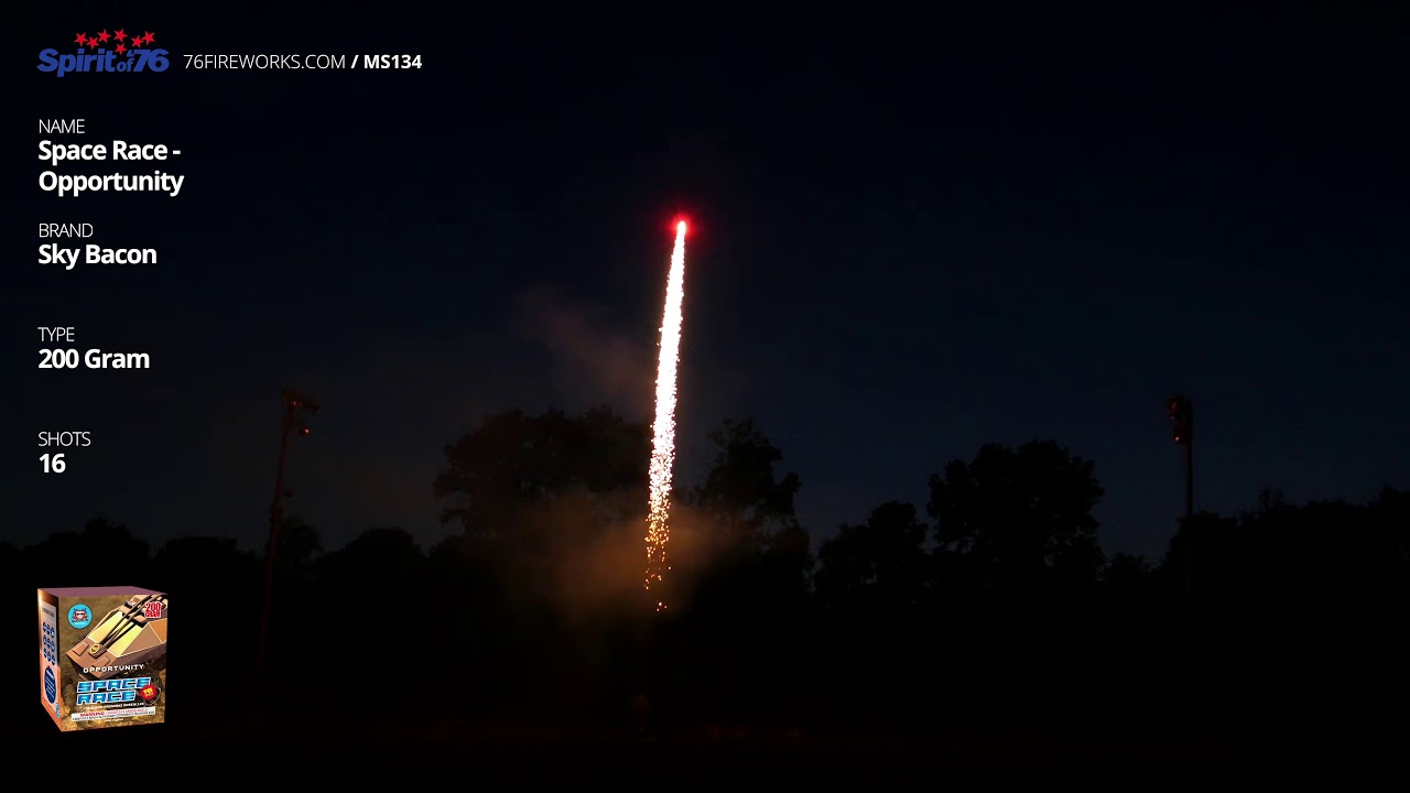 MS134 Space Race - 16 shot Sky Bacon 200g Cake Assortment