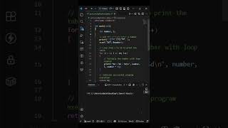C Program to Print Multiplication Table  For Loop Explained for Beginners #cprogramming  #coding