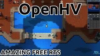 OpenHV 1v1 Rogue AI | Amazing Free RTS - Nuke and Giant Artillery | Gameplay / Longplay | OpenRA Mod