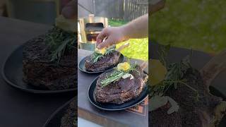 The Best Tomahawk Steak Recipe | Over The Fire Cooking by Derek Wolf