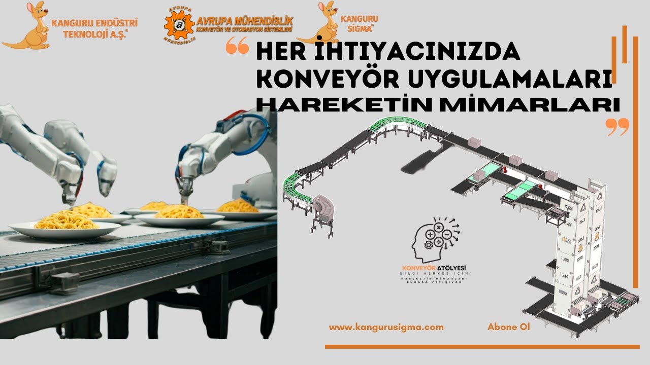 konveyer sistemləri, avtomatlaşdırmalu konveyer layihələrinin adresi www.avrupamuhendislik.com