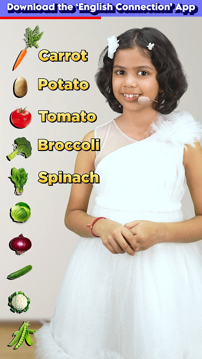 10 Vegetable🫛 Names in English, Kids English Practice, Adi Keshari Connection #shorts