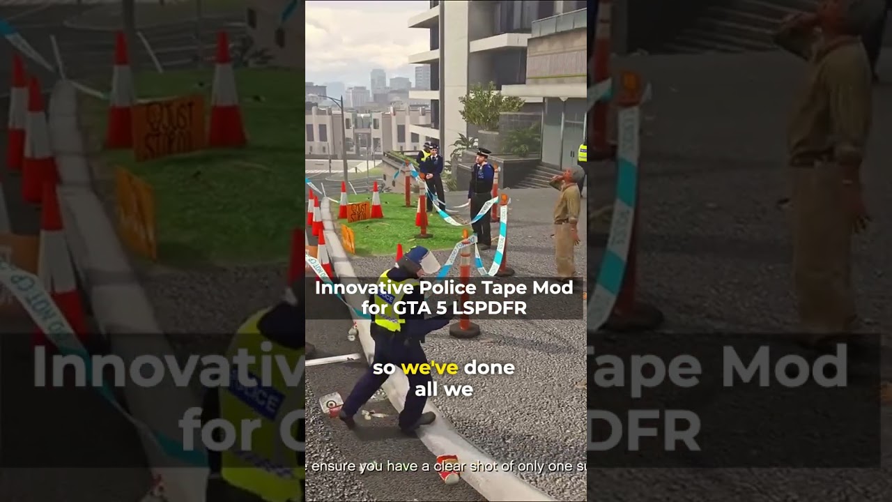 Have you tried this GENIUS police tape mod for GTA 5? It's addictive! 