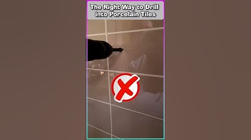 How to Drill into Porcelain Tile #shorts  #diy #homedecor #repair #tiles #viral #home #tools