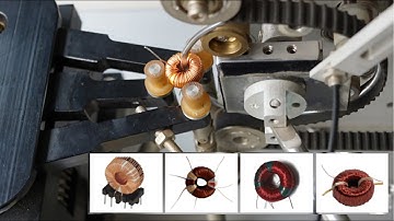 Automatic toroid coil winding machine (SS900B4-2.5 wind 0.4mm wire 48T on core OD20 ID12 H6mm)