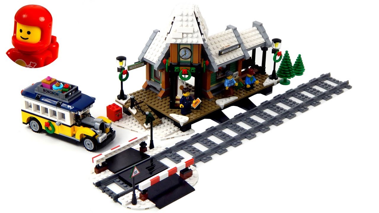 Lego Creator 10259 Winter Village Station Lego Speed Build - YouTube