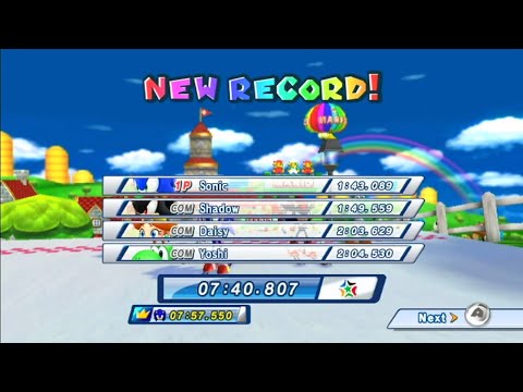 7m 40s 807ms (PB) Dream Ski Cross (Team) Mario & Sonic at the Olympic Winter Games Vancouver 2010