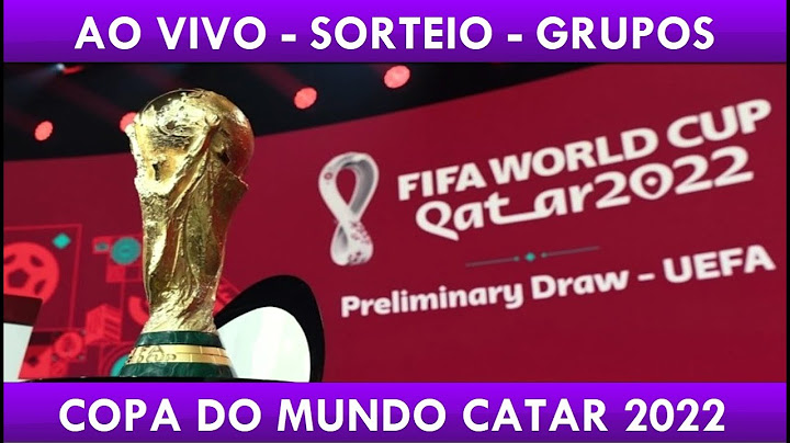 AO VIVO! SORTEIO DA FASE DE GRUPOS DA COPA DO MUNDO 2022