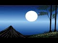 Drow to Beautiful moon scenery ll computer painting ll scenery of landspace ll computer arts 