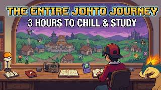 The Entire Johto Journey 🌿 Pokémon Lofi Study Mix | Cozy Retro RPG Music (3 Hours)