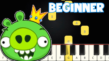 Bad Piggies | Beginner Piano Tutorial | Easy Piano