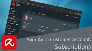 Your Avira Customer Account: Subscriptions screenshot 4