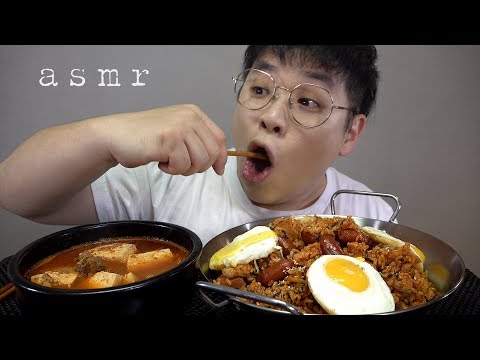 먹방창배tv 김치볶음밥이 먹고싶을때 당장먹자 Kimchi Fried Rice mukbang koreanfood <strong>asm</strong>