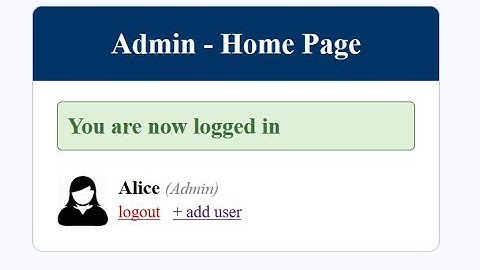 Admin and User login system PHP and MySQL database