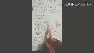 Inverse of the matrix in English (Gauss Jordan method)