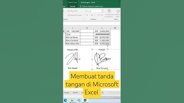 Membuat Tanda tangan di microsoft excel