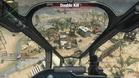 gunship and chopper gunner on firing range