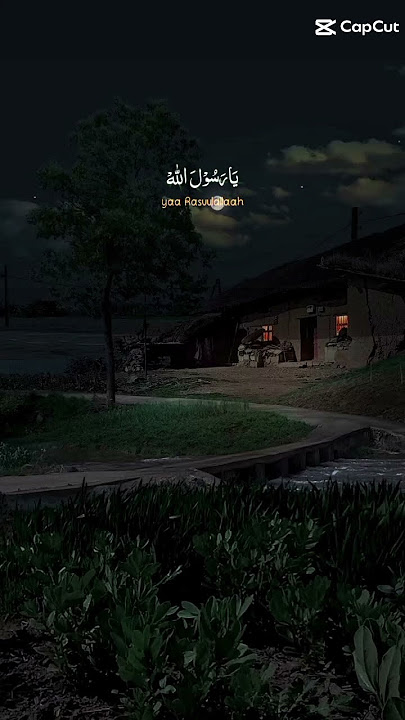 Suasana pedesaan sebelum subuh