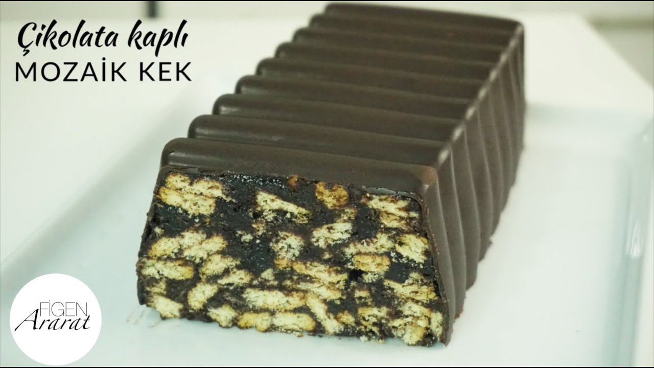 Kırılmıyor, çatlamıyor! Çikolata kaplı mozaik pasta / Figen Ararat