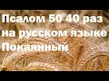 Псалом 50 40 раз на русском языке. Покаянный