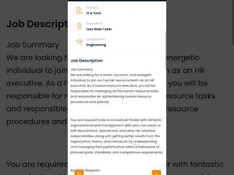 HR Executive | Fresher to 2 Years | Jaipur #hiring #jobsearch #hiringhello #shorts #jaipur