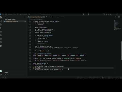 Student Grade Analyzer Part 3! (Data Parsing, Error Handling (try-except), and Structured Reporting)
