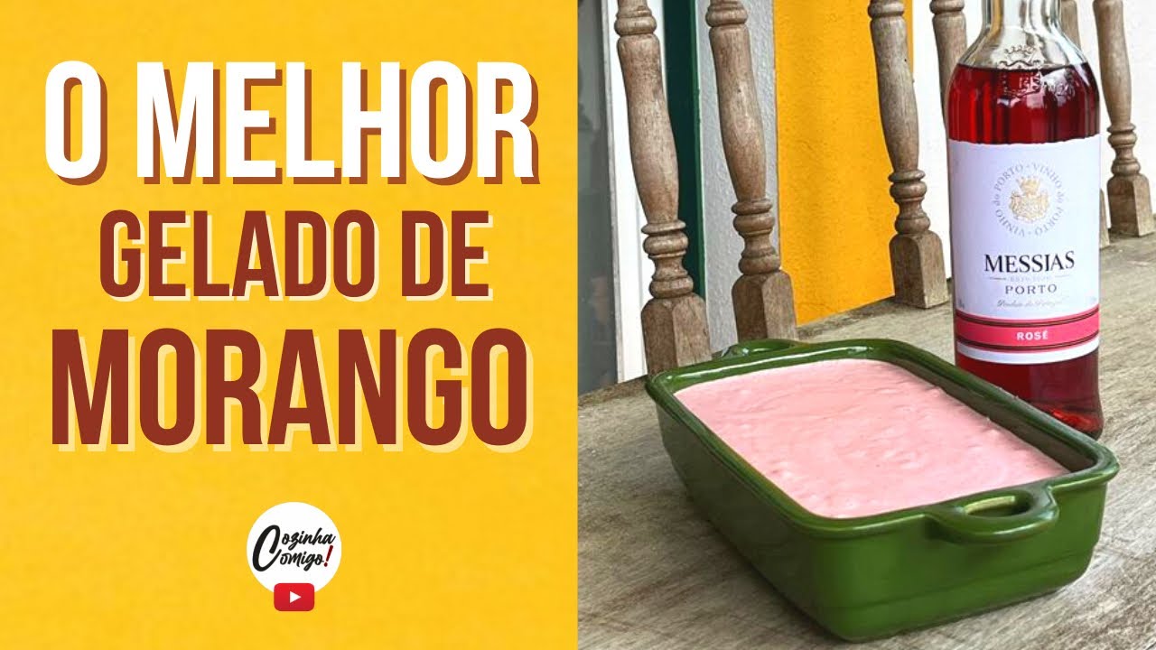 O MELHOR GELADO DE MORANGO