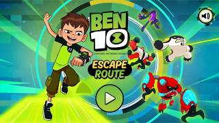 BEN 10  [FULL] ESCAPE ROUTE CARTOON NETWORK GAME screenshot 2