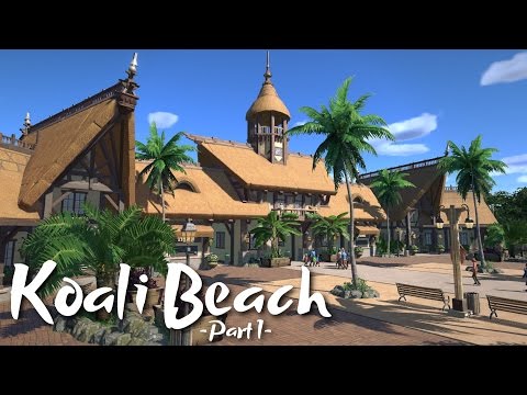 Planet Coaster - Koali Beach Park (Part 1) - Tropical Entrance (ft. De-Lady-signer & Keralis)