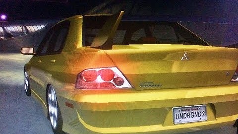 NFS Underground 2 - Mitsubishi Lancer Evo. VIII Drag Race