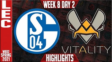 S04 vs VIT Highlights | LEC Spring 2021 W8D2 | Schalke 04 vs Team Vitality