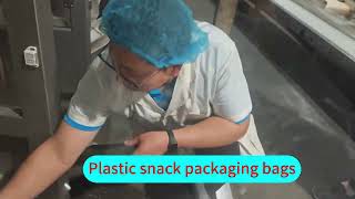 UV Laser marking machine mark on plastic snack bags