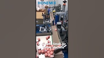 Automatic round bottle small cream jar labeling machine