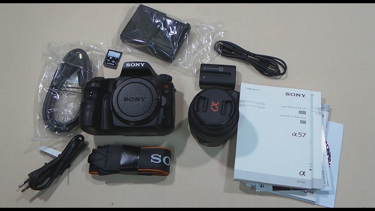 Unboxing the 16MP Sony Apha SLT-A57 Digital SLT with SAL1855 Lens