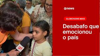 Menina de 8 anos emociona ao falar da mãe que faleceu | GloboNews Mais