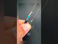 Easy and fast way to install a series of fishing hooks.#Tutorial #fishingtips #fishingtrick #fishing