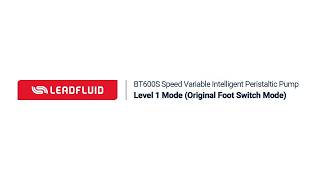 How to operate the foot switch mode of BT600S？#bt600s #speedvariable #peristalticpump #footswitch