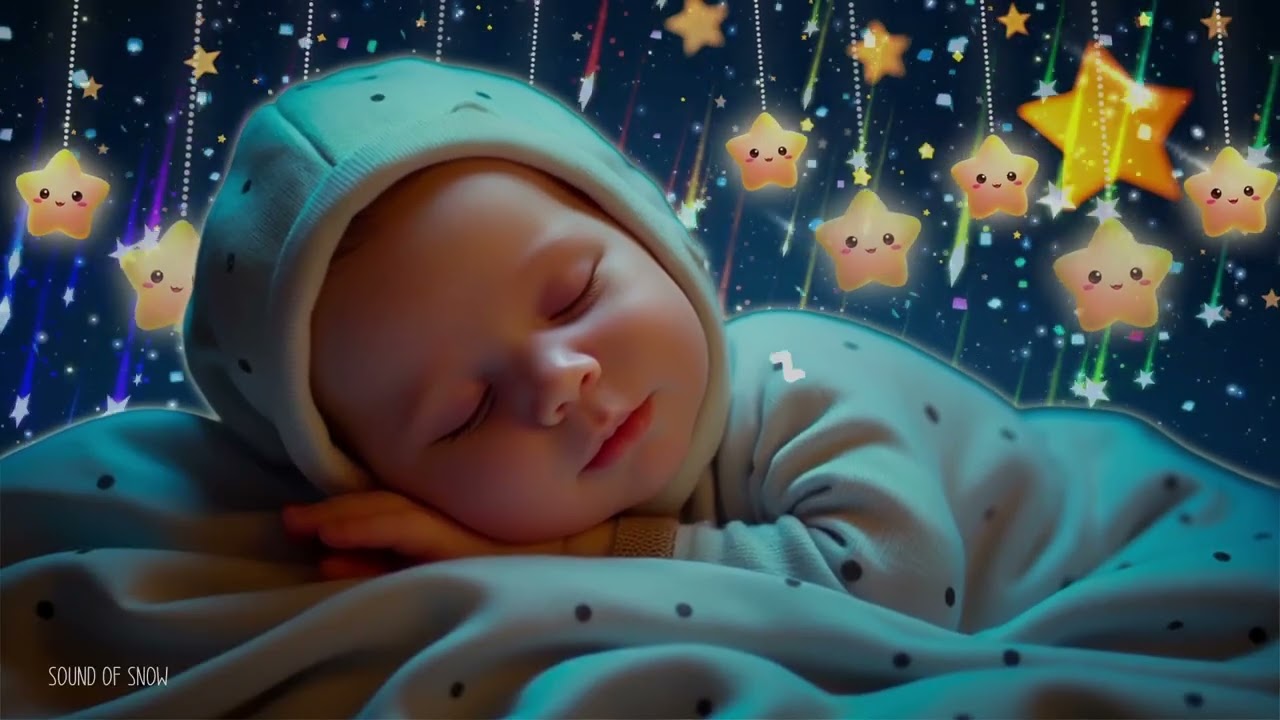 Baby Sleep Music🌙Help Baby Fall into Sleep Instantly💕Beat Insomnia Fast💤Mozart & Brahms Lullabies