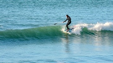 SUPboarder quick SUP tip / Thinner leashes go faster in the surf